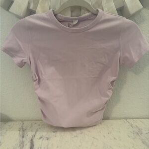 Lululemon All It Takes Nulu Short-Sleeve T-Shirt, light pink, sz 2